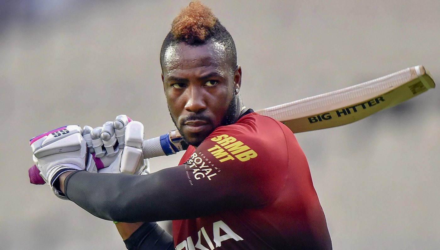 windies Super striker of cricket ball Andre Russell