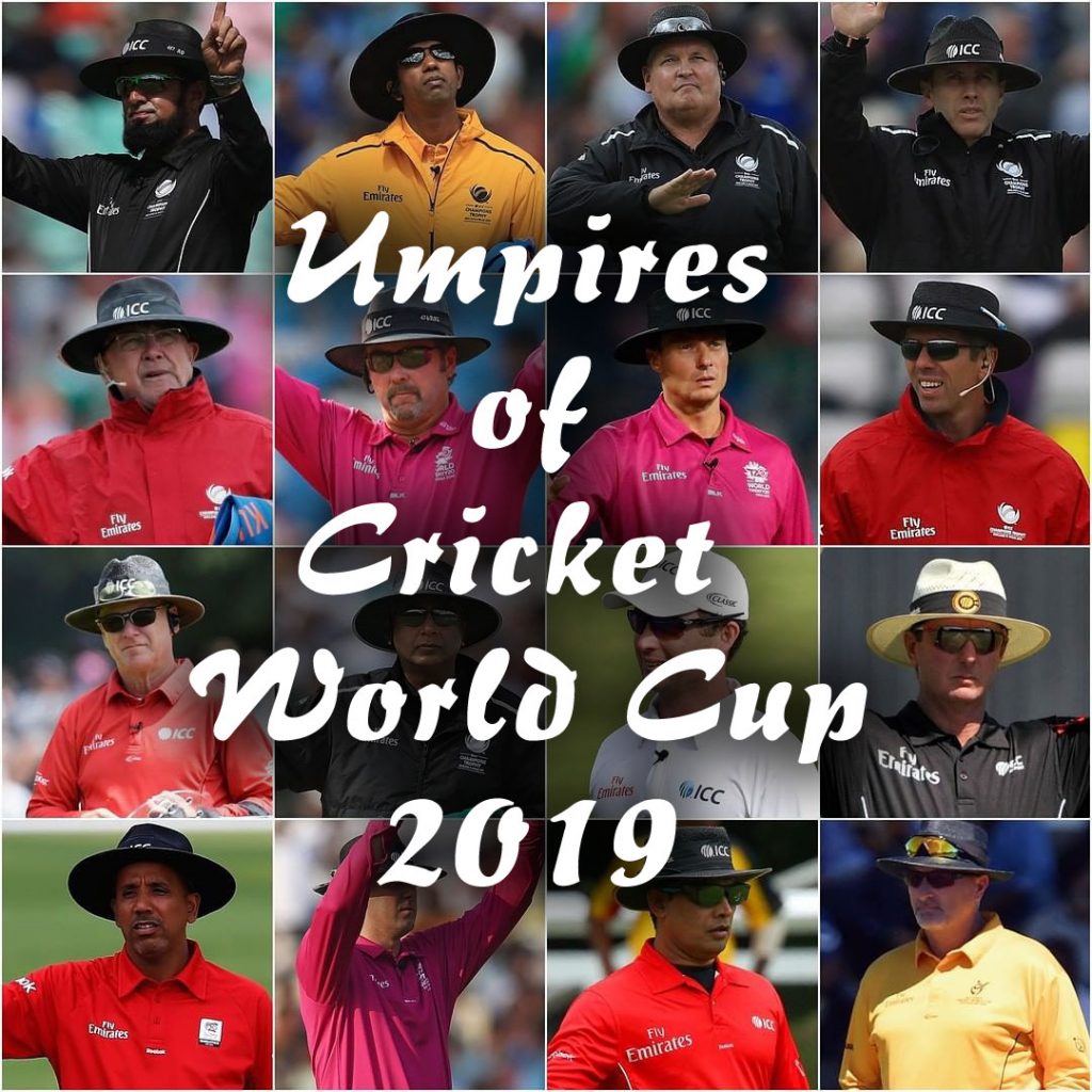 List Of Umpires & Match Officials For Cricket World Cup 2019 Shiva