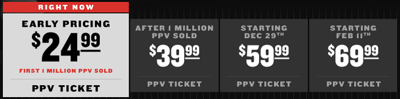 Fanmio Floyd vs Paul PPV Events price package