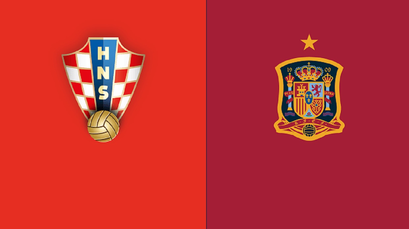 Spain vs Croatia football