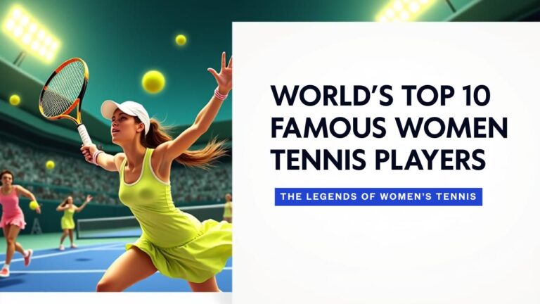World’s Top 10 Most Famous Women Tennis Players
