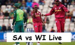 South Africa vs West Indies ODI Match live