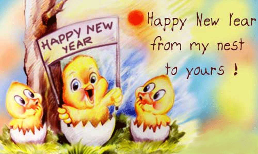Says funny way new year to your friends and lovers